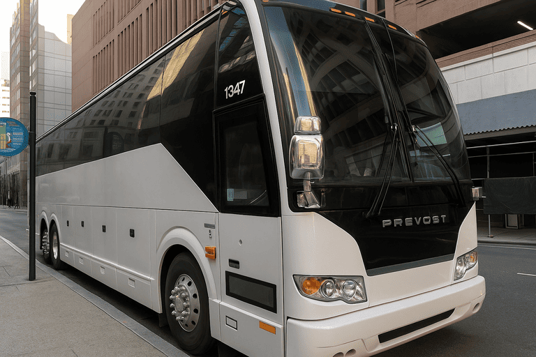 a Hemet Minibus Company coach bus