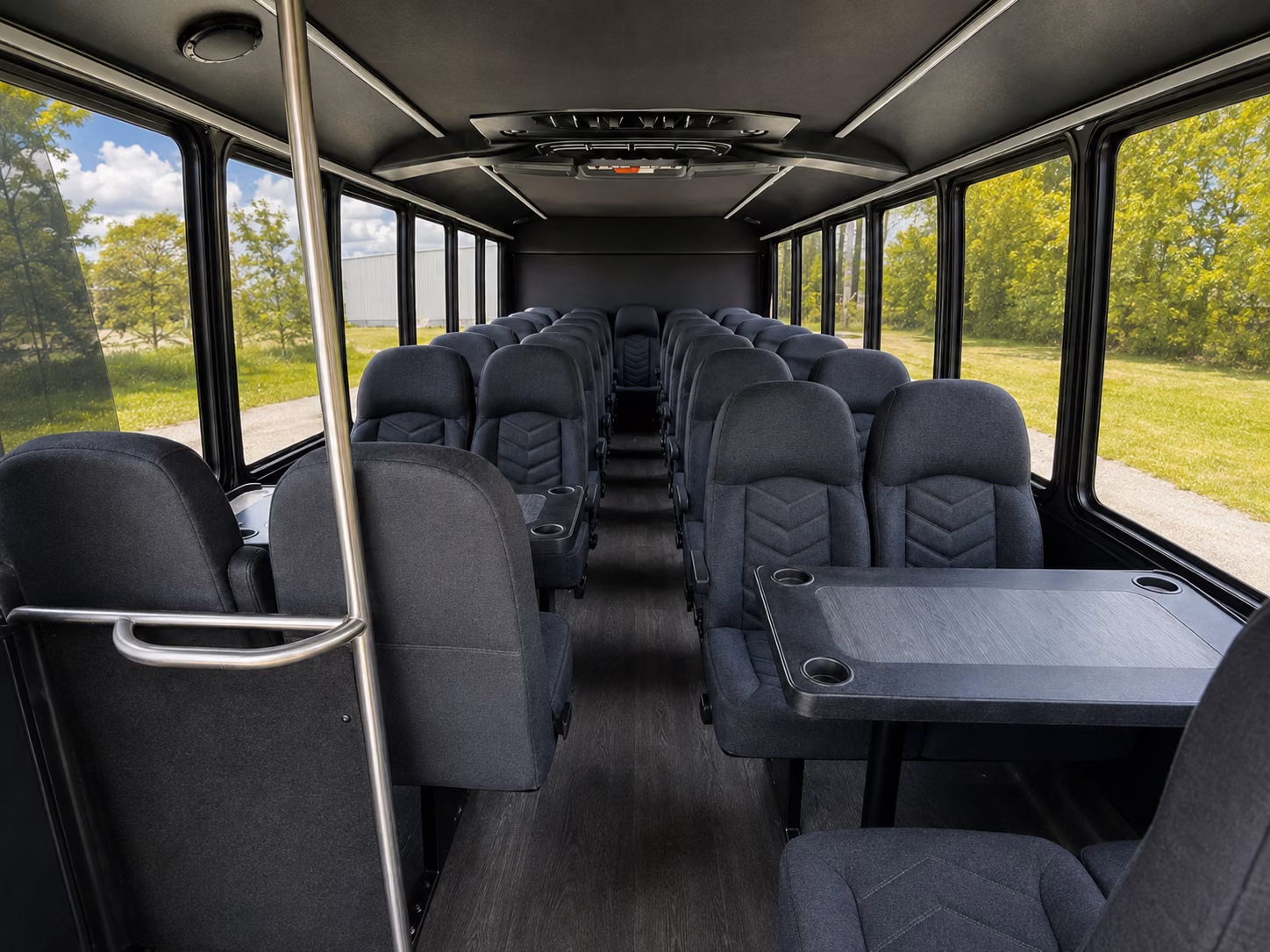 hemet 18 passenger minibus inside