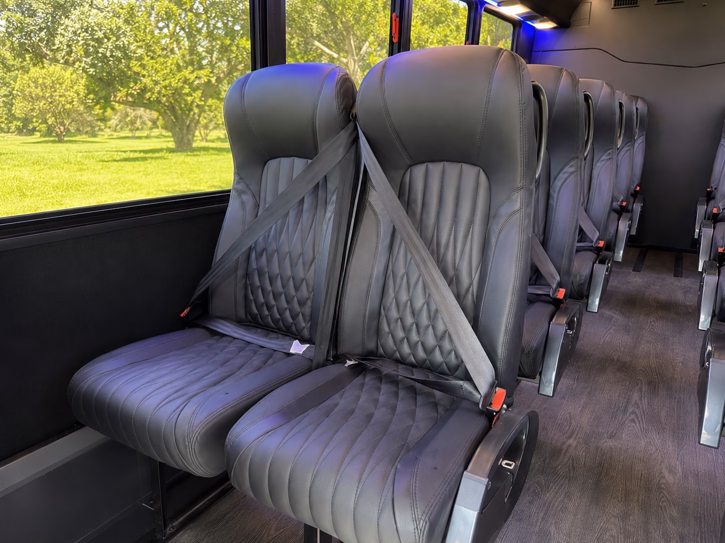 hemet 20 passenger minibus inside