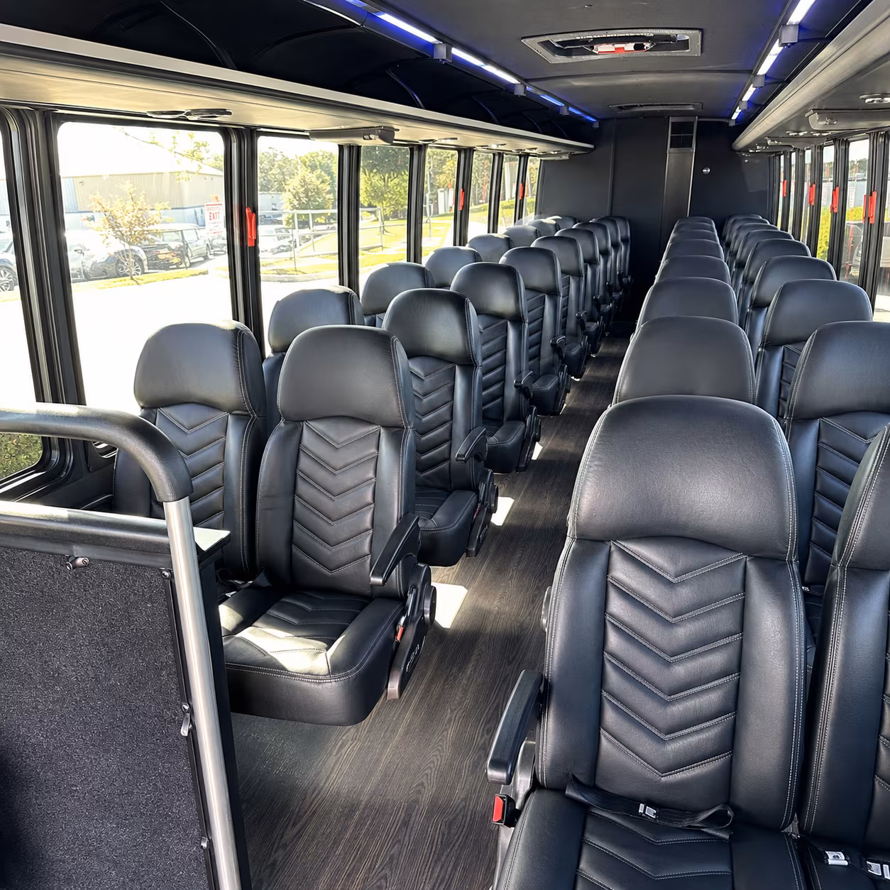 hemet 25 passenger minibus inside