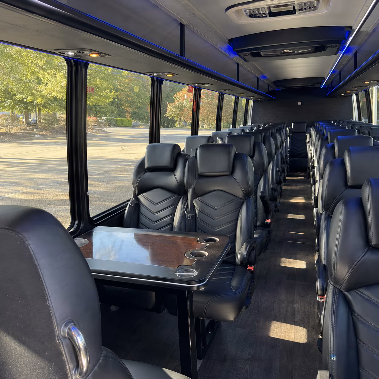 hemet 25 passenger minibus interior