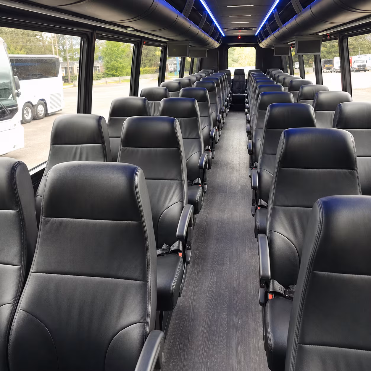 hemet 28 passenger minibus inside