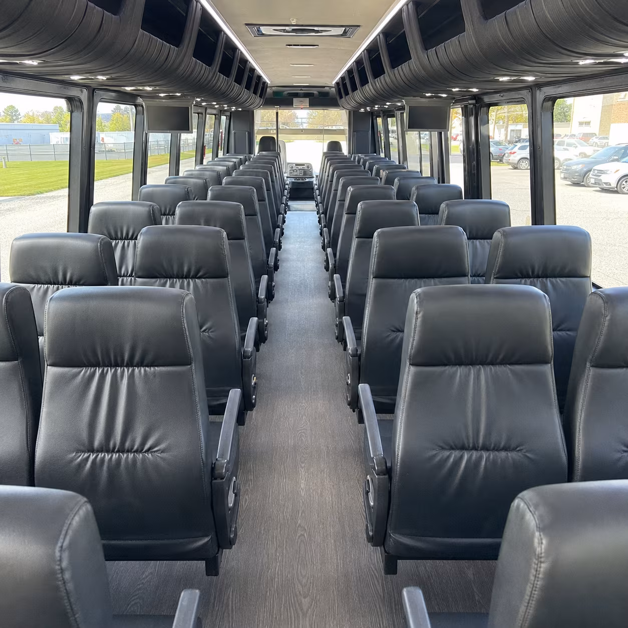 hemet 28 passenger minibus interior