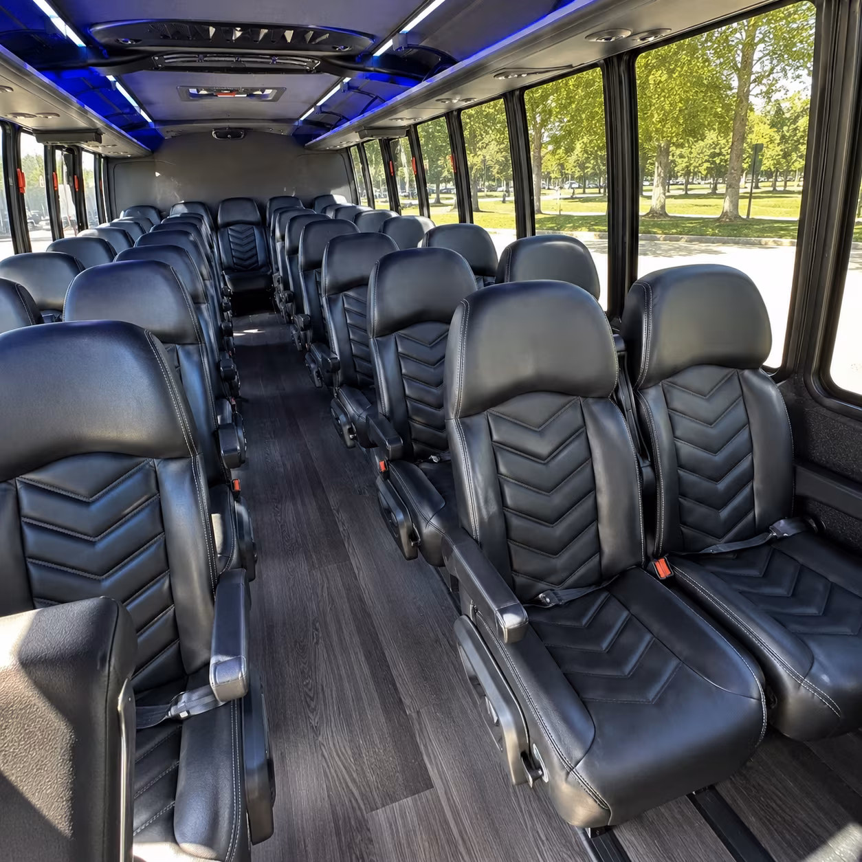 hemet 35 passenger minibus interior