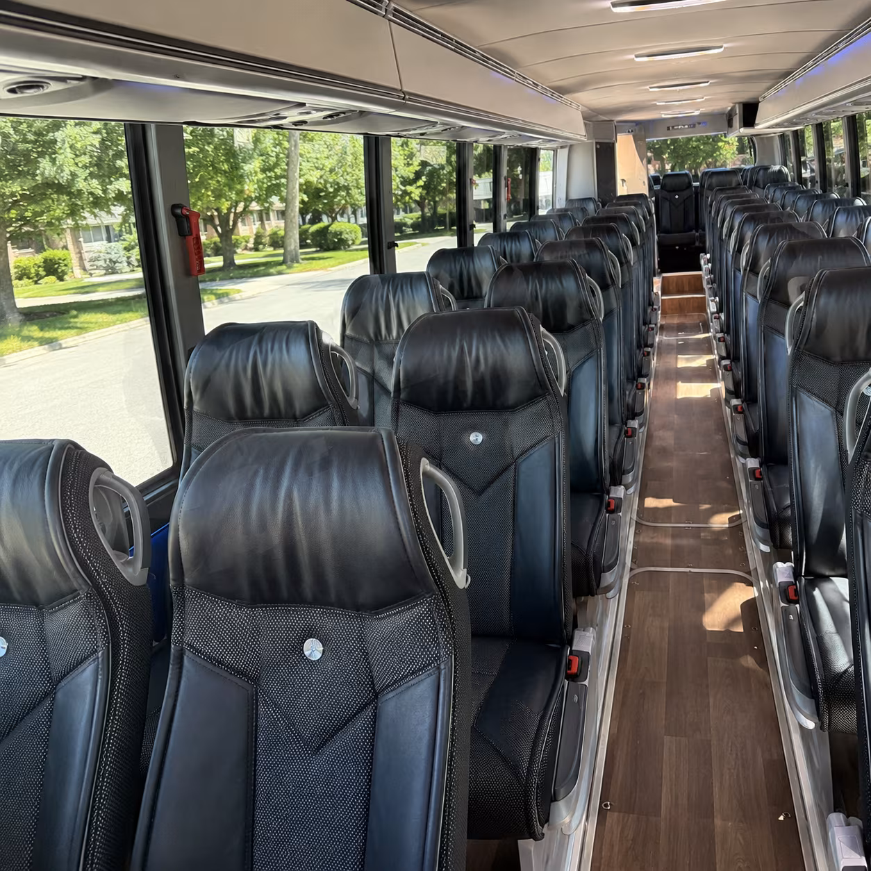 hemet 40 passenger charter bus inside
