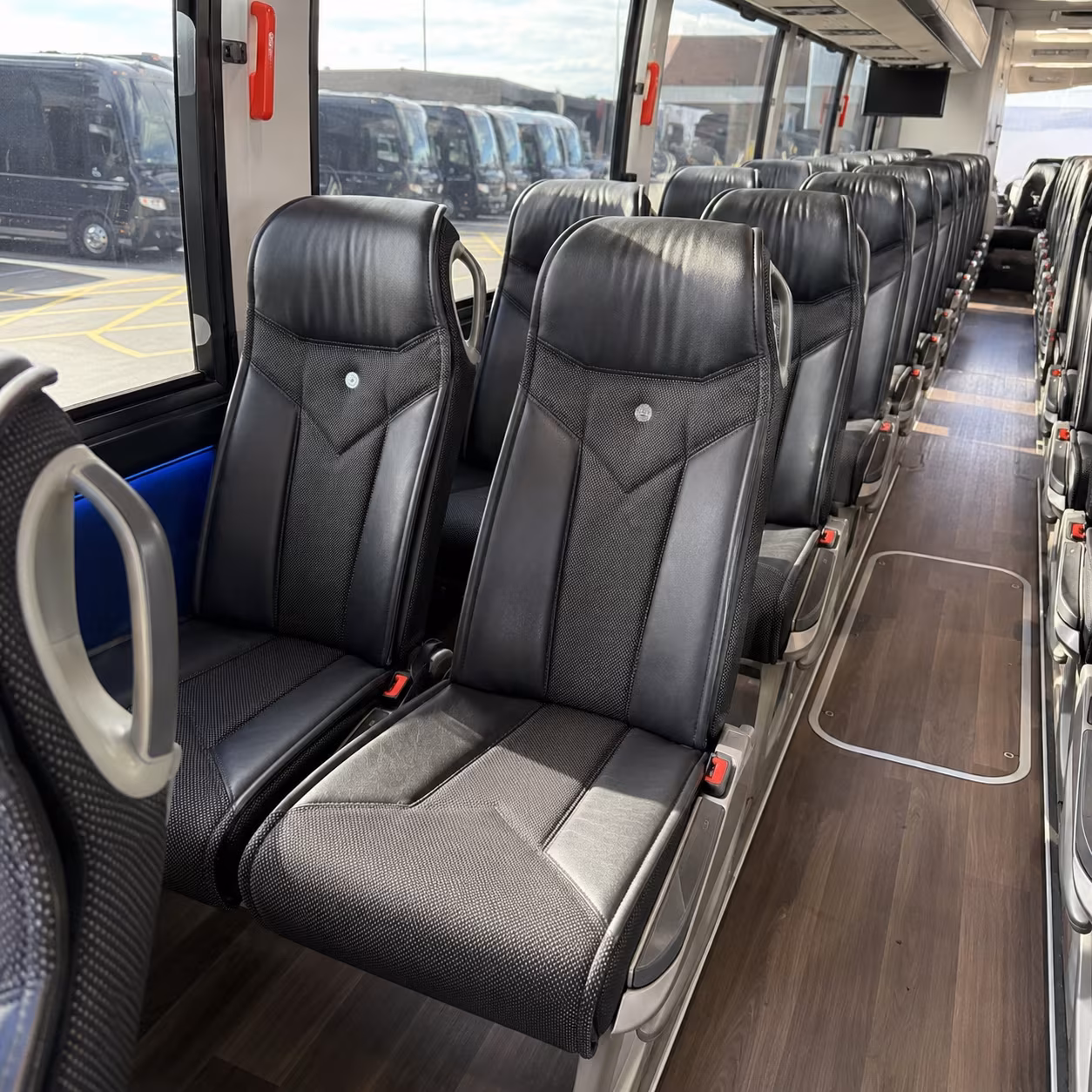 hemet 40 passenger charter bus interior