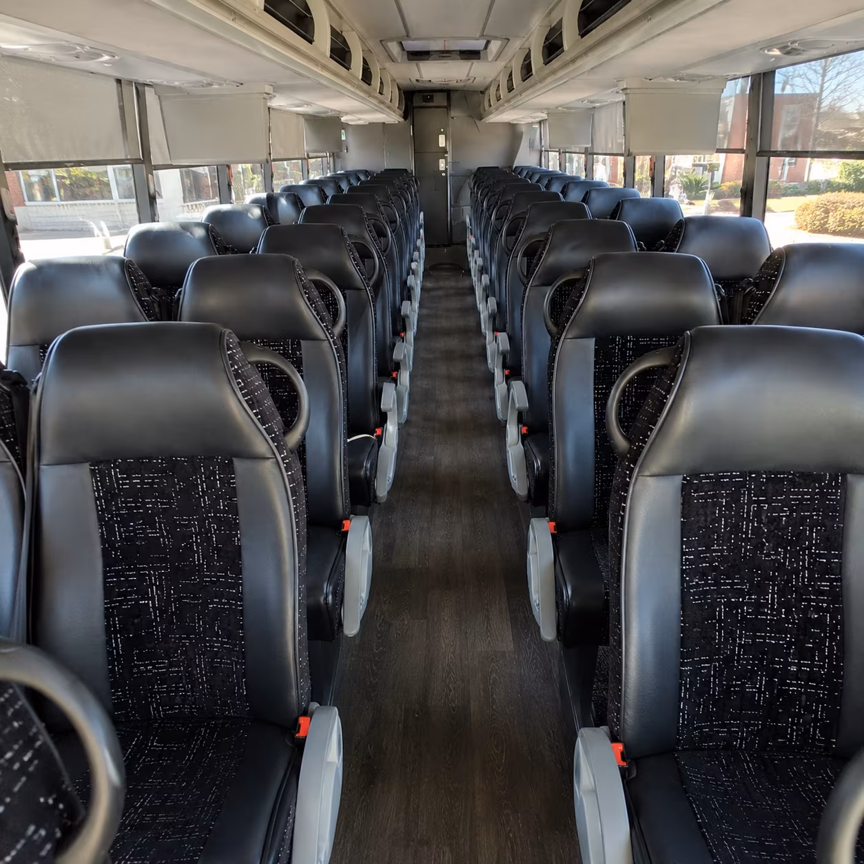hemet 54 passenger charter bus inside