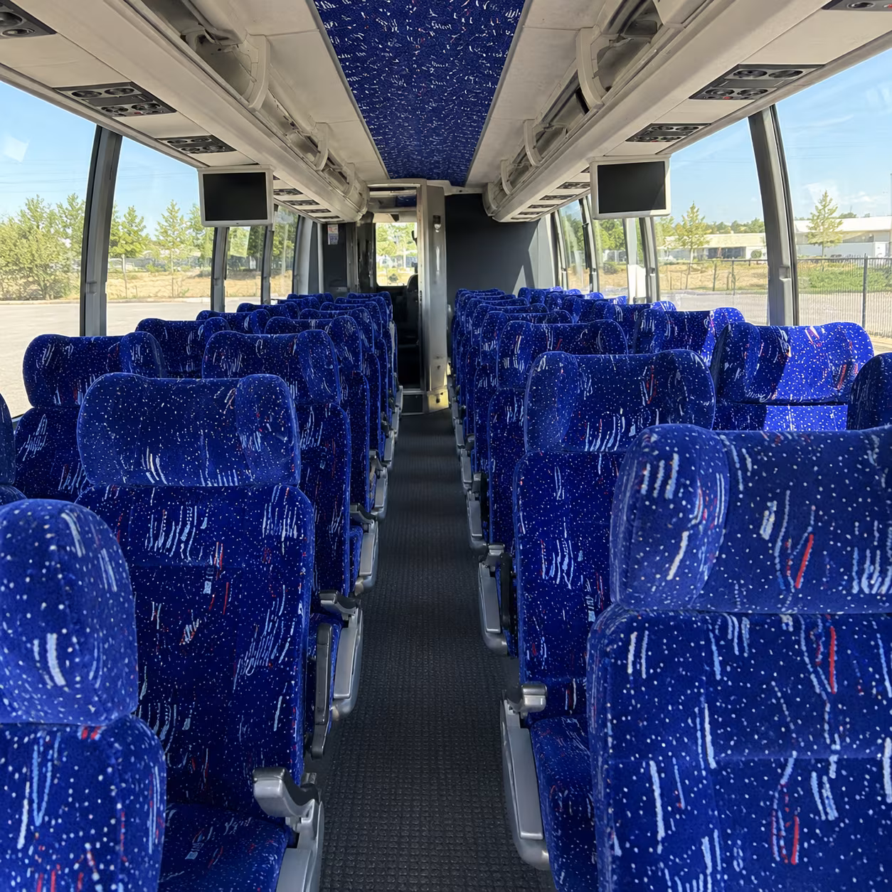 hemet 54 passenger charter bus interior